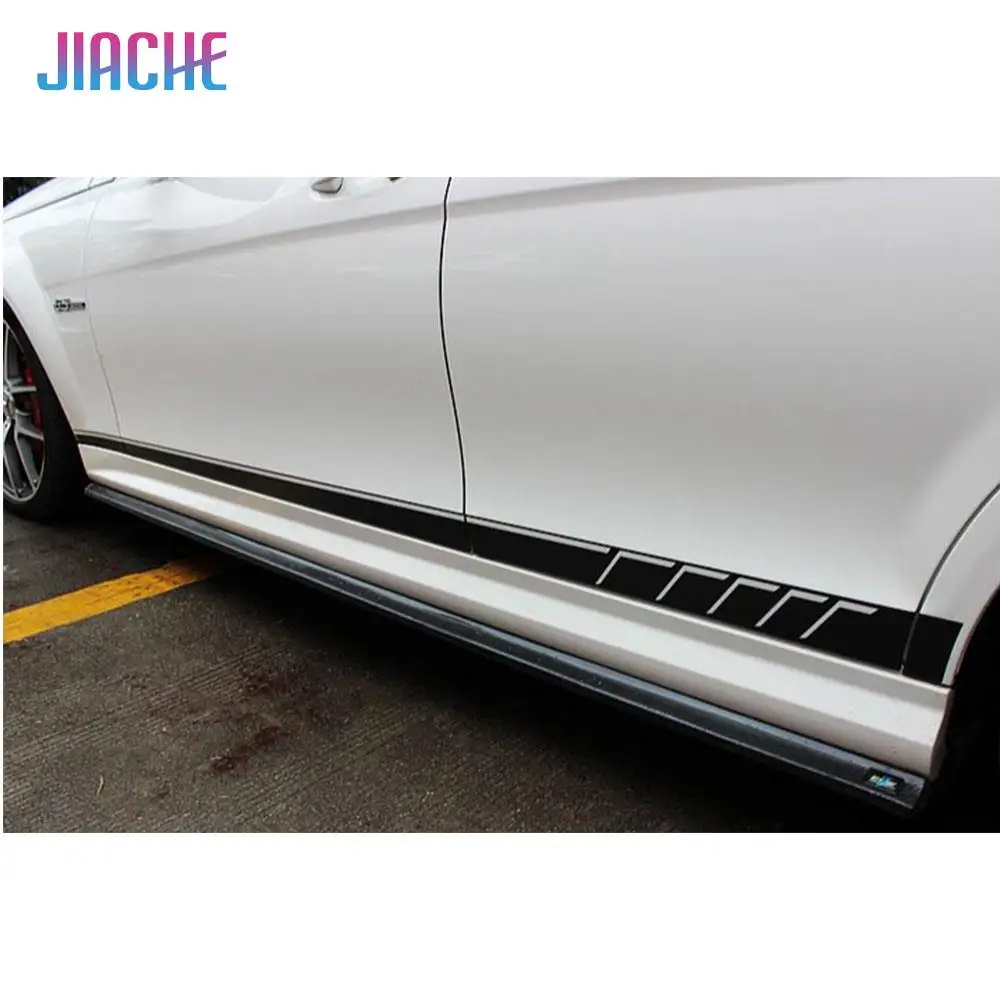 

For Benz C Class W204 C204 C300 C63 AMG 2012-2014 Carbon Fiber / FRP Side Skirt Bumper Lip Body Kit