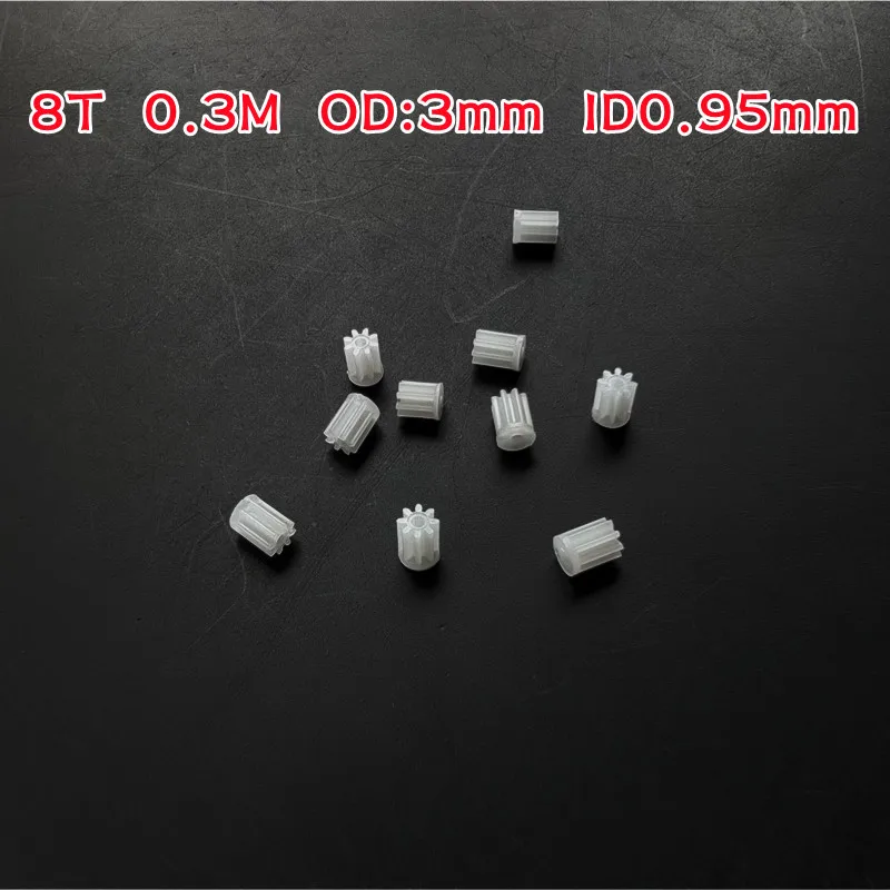 10ชิ้น/ถุง0.3เมตร8ตัน81A 8ฟันมอเตอร์เกียร์ GIR plastik ปีกนกมอเตอร์ขนาดเล็กสำหรับรถยนต์ r/c โดรน Quadcopter ของเล่นอะไหล่