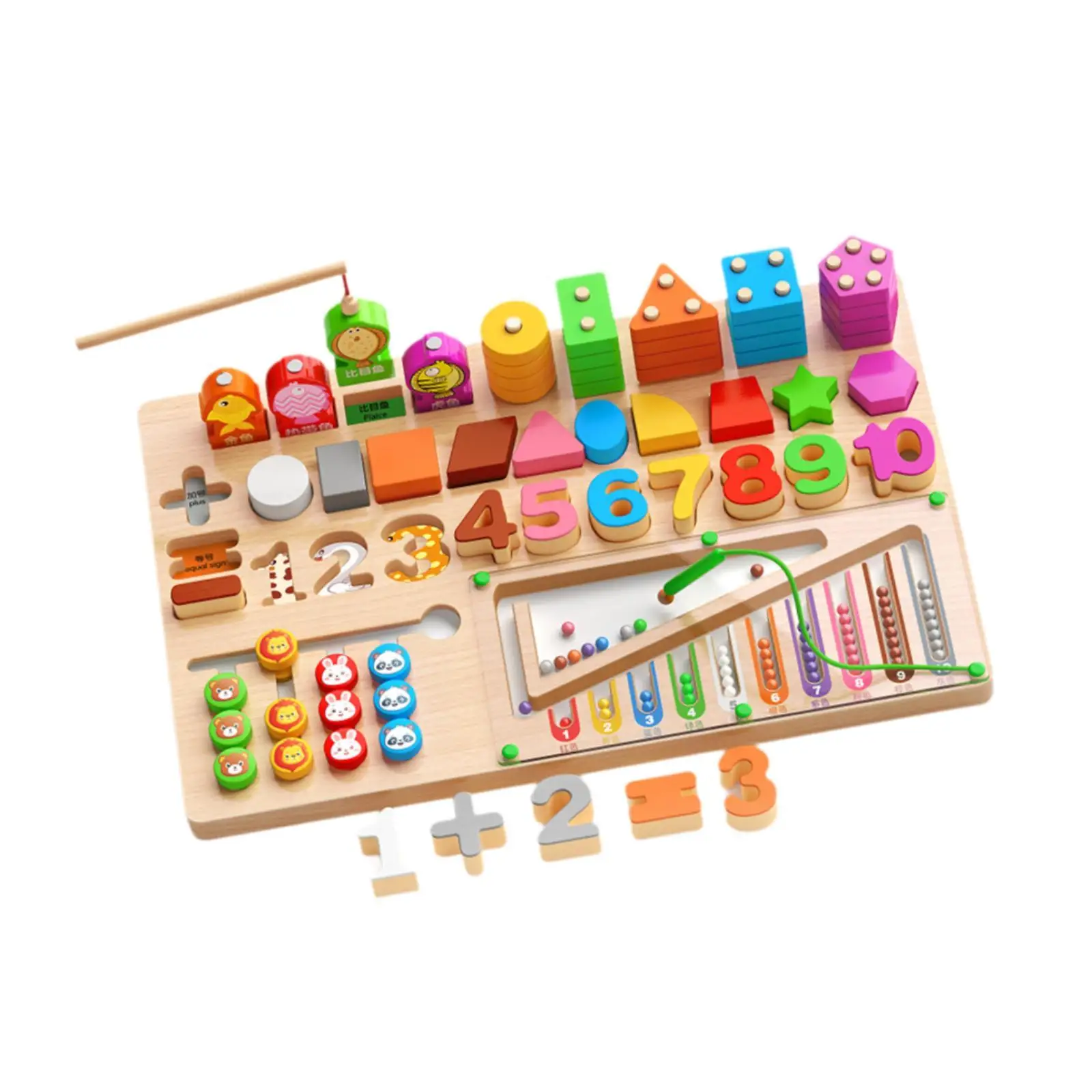 Holz-Montessori-Nummerntafel, Feinmotorik, sensorisches Spielzeug, Holzpuzzle, Sortierspielzeug für Kinder ab 3, 4, 5 Jahren, Geschenk für Vorschulkinder