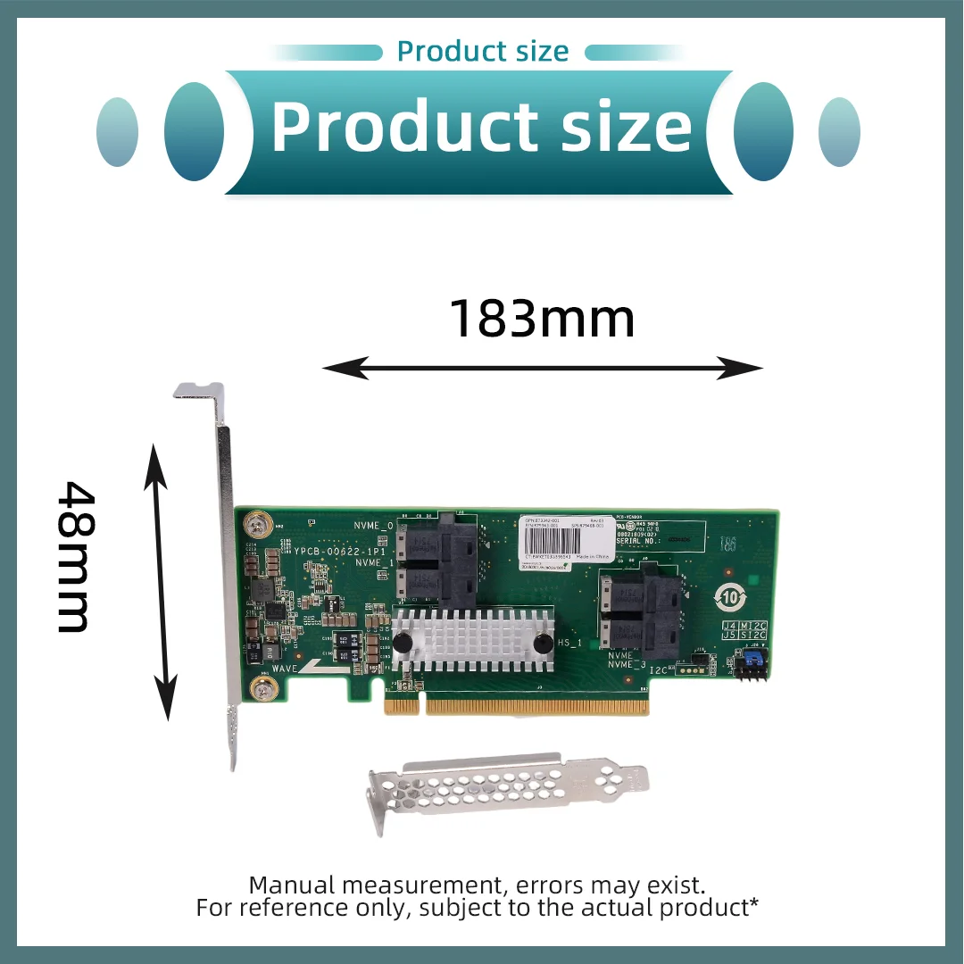 PCIe 3.0 U·2 Adapter Card  Riser Cable for GPU Gaming Graphics Card External Expansion Extension Card,1-to-2 1-to-4 Baseplate
