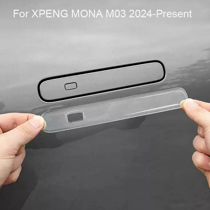 

4Pcs Car Drip Glue Door Handle Cover Anti Scratch Protect Strip For XPENG MONA M03 2024-2026 Auto Decoration Exterior Accessory