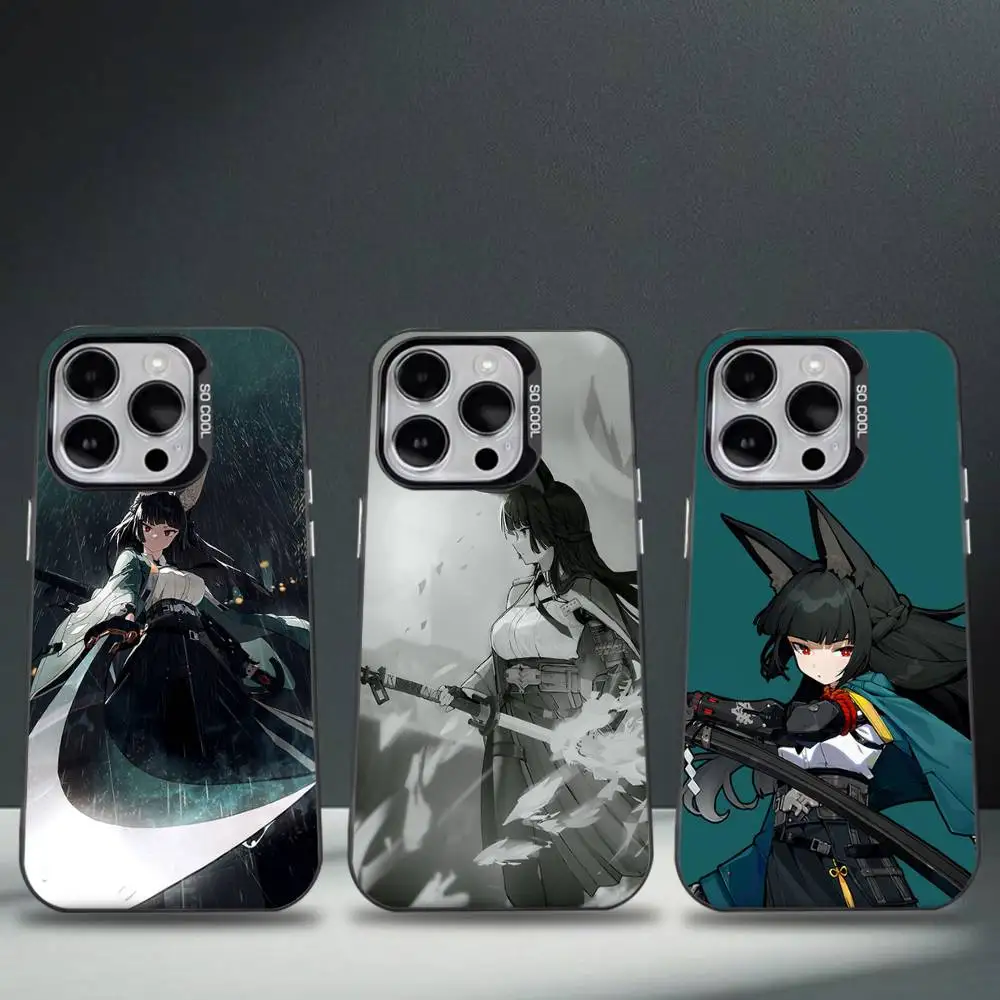 حافظة هاتف H-Hoshimi M-Miyabi ZZZ لهاتف iPhone 17,16,15,14,13,12,11,Pro,Max,Plus,E,Air,Mini Black Tpu