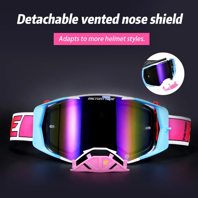 

NEW FXR High Performance Motorcycle Motocross Goggles OTG Compatible for MX Dirt Bike ATV Ski and Snow Use