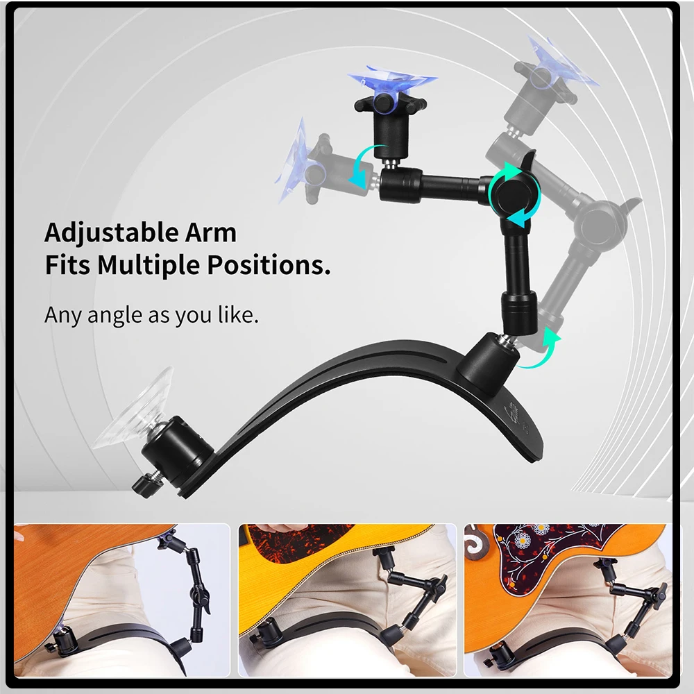 

Guitto GGR-01 Guitar Rest Foldable Aluminum Alloy Guitar Balance Support Suitable for Classical/Acoustic Guitars Perfect Parts