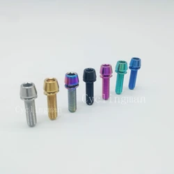 1pc Titanium Ti M5X16mm M5X18mm M5X20mm Bolts Allen Hex Bike Tapered Head Screw With Washer Biycle Accessory