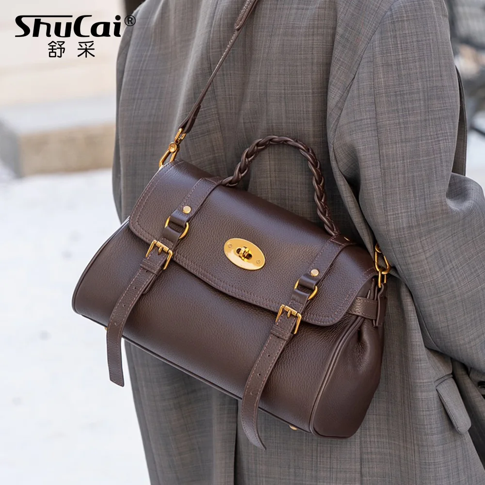 

Женская большая сумка через плечо из натуральной коровьей кожи, роскошная дизайнерская брендовая женская модная сумка высокого качества