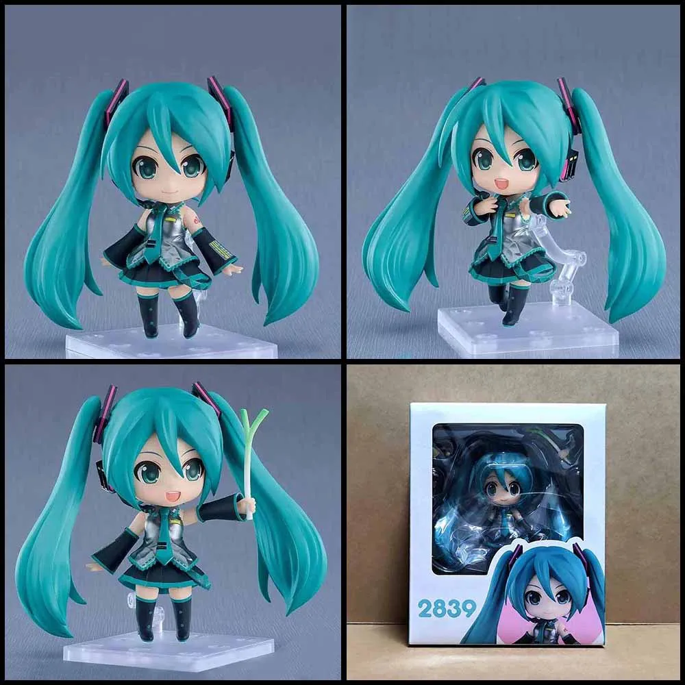 

New 10cm Anime Hatsune Miku Q version Joint movable Action Figure PVC Model Statue Toys doll Desk Decor Collectible Gifts boxed