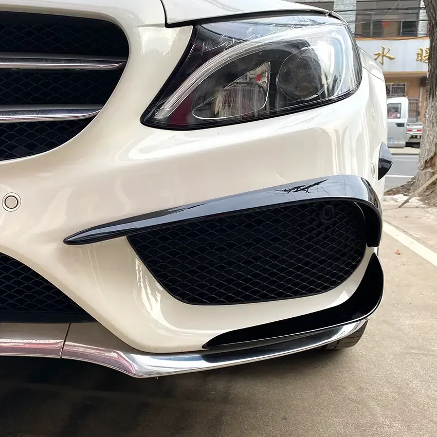 Front Side Air Vent Cover Trim For Mercedes Benz C Class W205 2015-2018 C180 C200 C260 C43 AMG Sport Intake Frame Hood Splitter