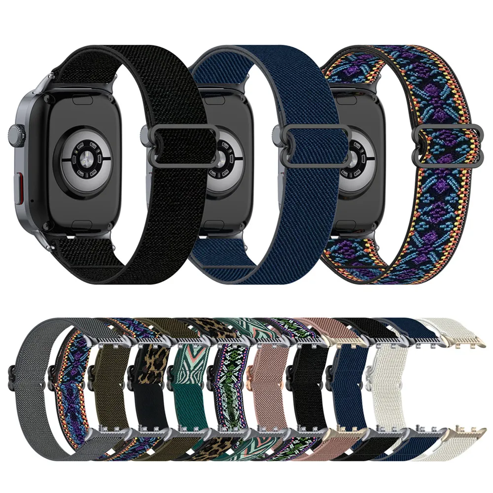Watchband for Huawei Watch D2 Braided Stretch Sport Soft Wrist Watch Band Elastic Knitted Strap (No airbag warning)
