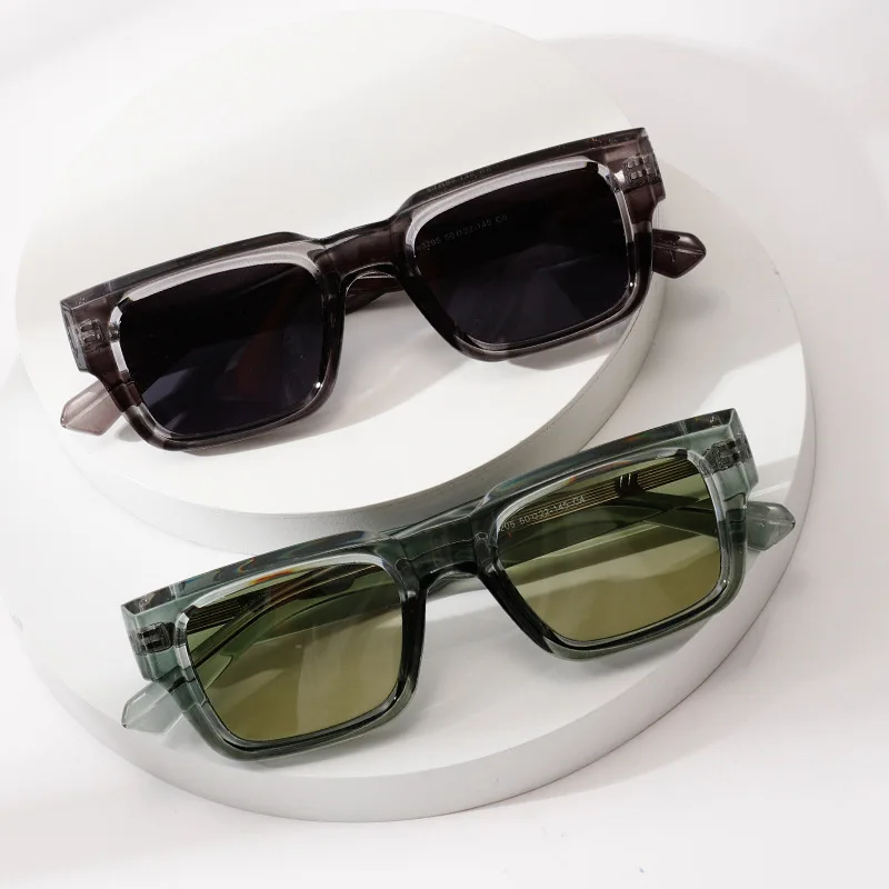 2025 Luxury Brand Design Fashion TR90 Square Sunglasses Men Women Vintage CP Glasses Frame UV400