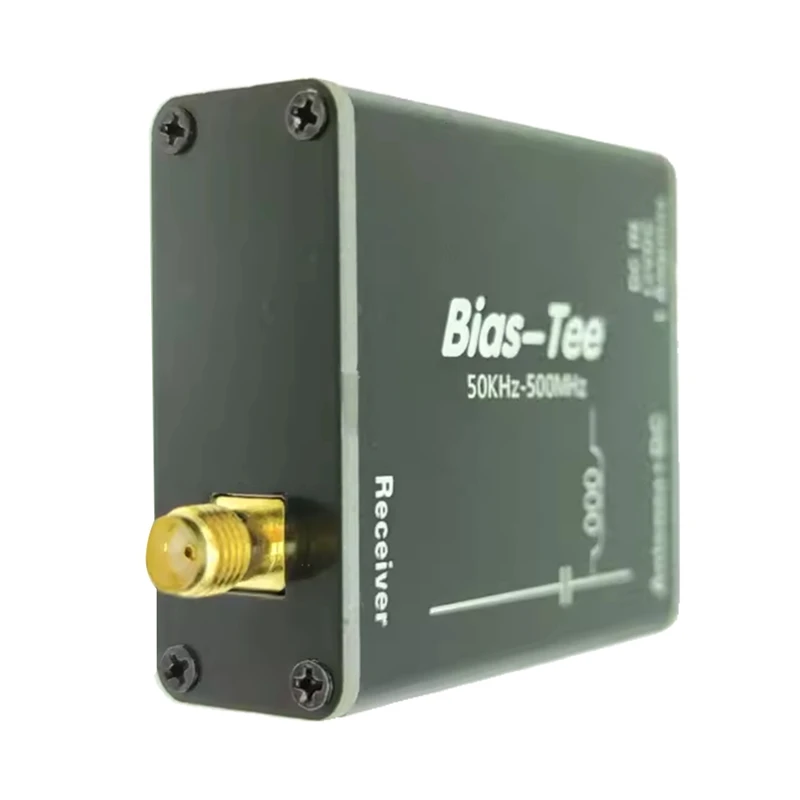 FULL-For Hfdyloop HFDY Loop Antenna Feed Bias Tee 50Khz-500Mhz RF DC Blocker Biaser