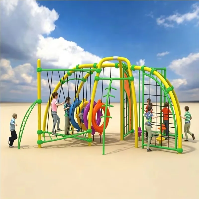 2027 Large Outdoor Playground Equipment Commercial Kids Climbing Frame Steel & PVC Slide Park Amusement Play Structure for Sale