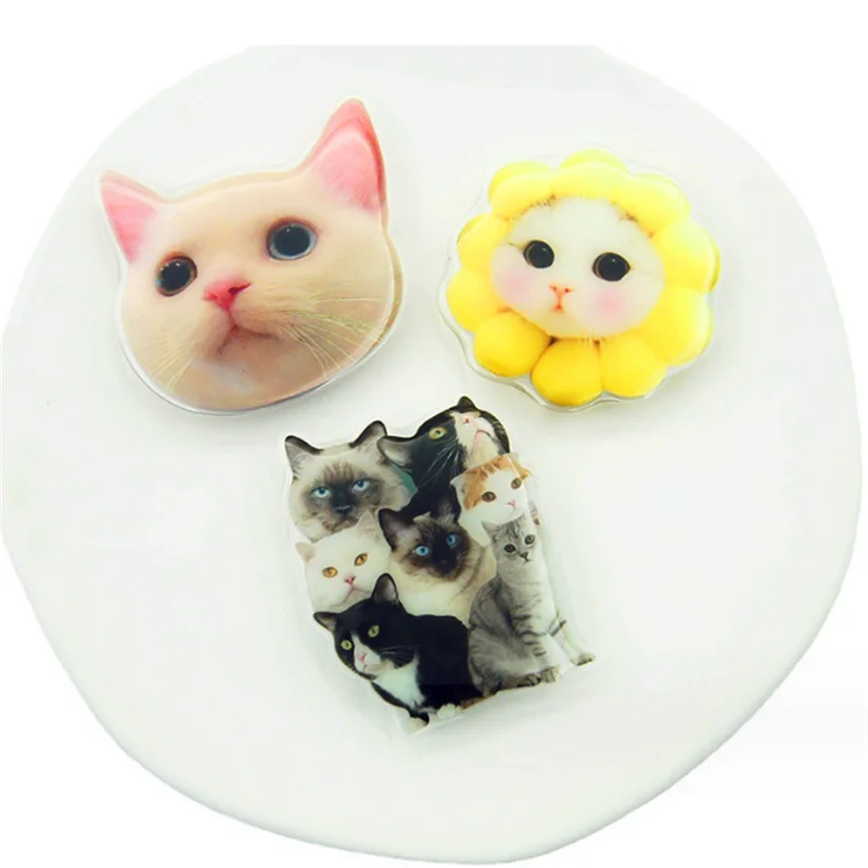 Cute Cat Kitty Cartoon Expandable Mobile Phone Holder INS Korean Foldable Grip Tok Socket Finger Ring Bracket Accessories