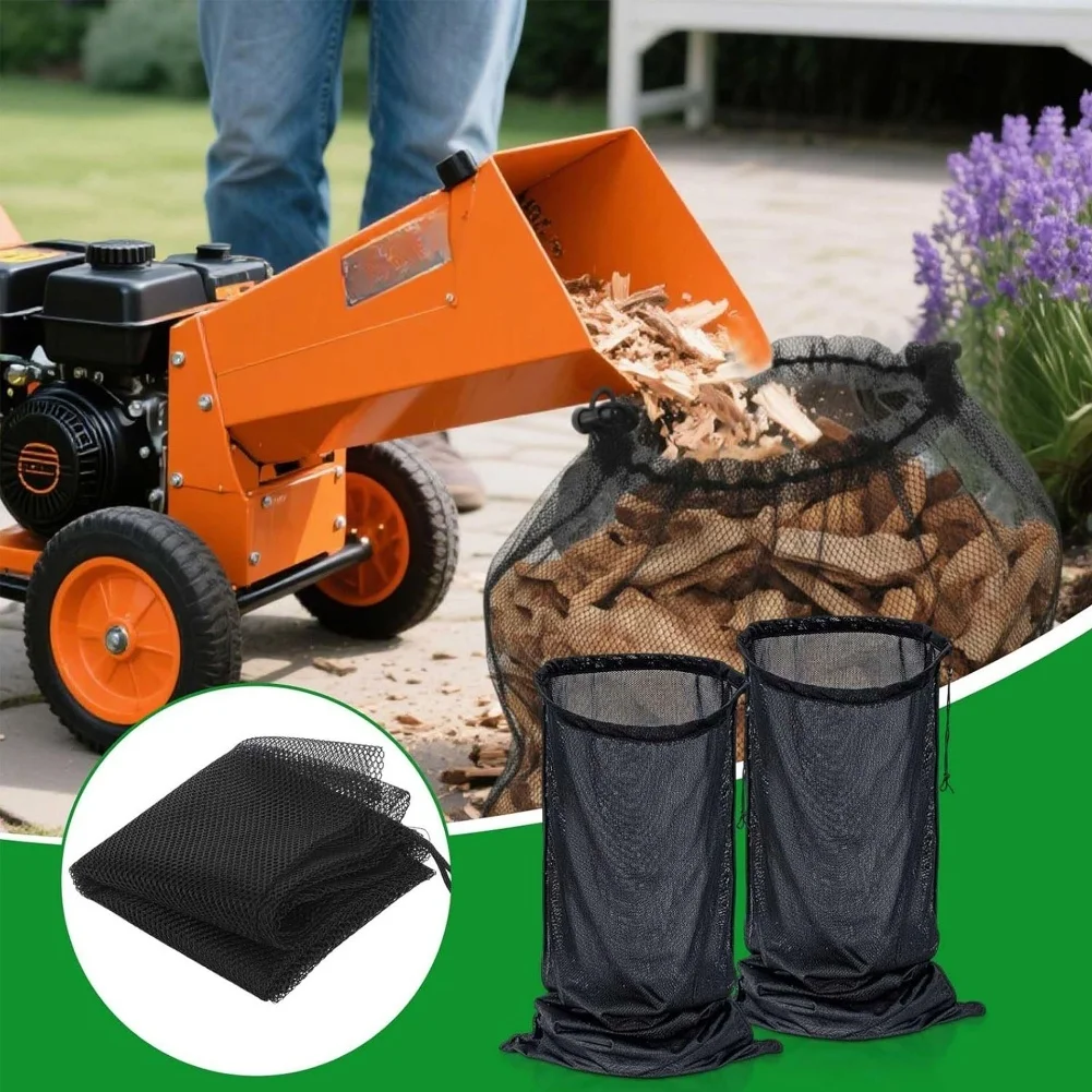 

Сумка для сбора древесных измельчителей 24x48 с двойным веревочным замком и нейлоновым шнурком для надежного приспособления для мультирования листьев