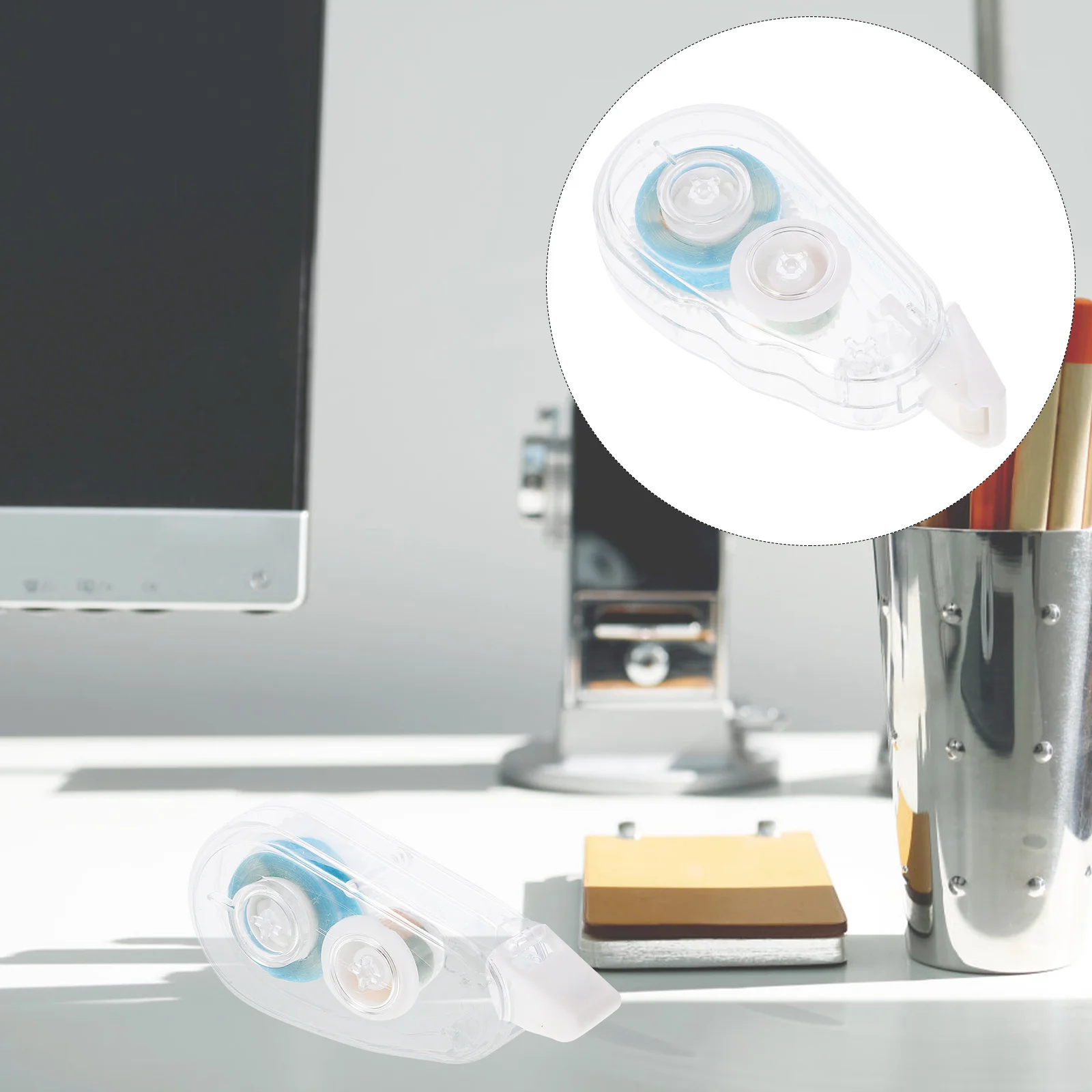 4Pcs Clear Adhesive Dots Scrapbook Tape Dispenser Runner Crafting Projects Practical Double Sided Tape Roller