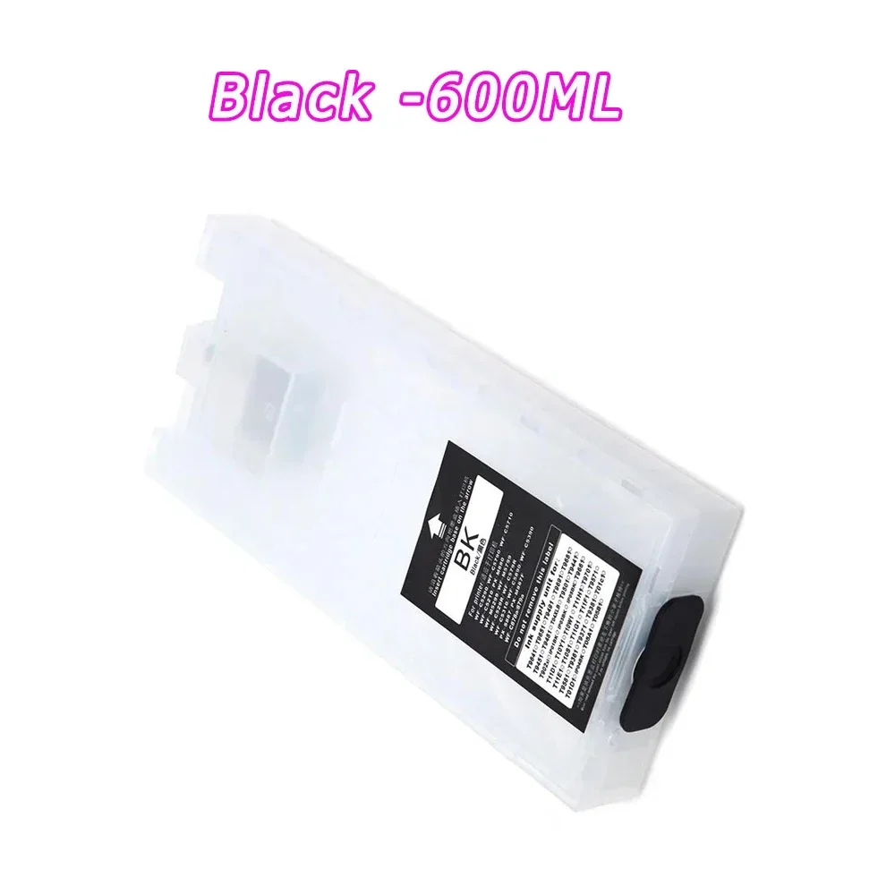Kartrid Printer Isi Ulang Kartrid Tinta Isi Ulang 600ML + 320M Tanpa Chip untuk Epson Workforce Pro WF C5390 C5890 C5790 5710 5290 5210