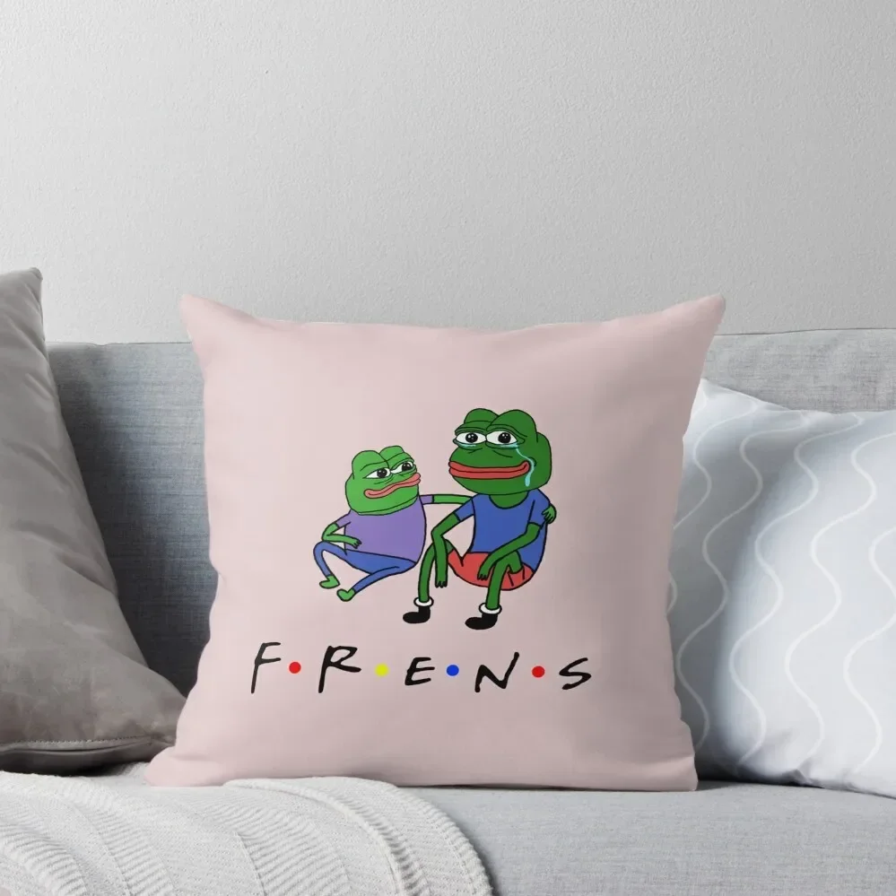 

Pepe Frens Throw Pillow Pillowcases Bed Cushions Rectangular Cushion Cover Sofa Covers For Living Room Couch Pillows pillow