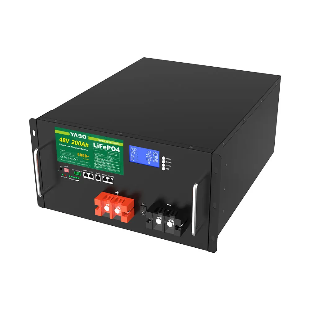 Longer Lifespan Rack Module RS485 CAN Prismatic 16S1P Lithium Ion Battery 200Ah Lifepo4 Battery Pack 48V