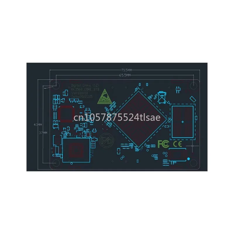 RK3568 Single Board Computer/SBC Dual LAN Development Board Support Linux Debian/yocco/