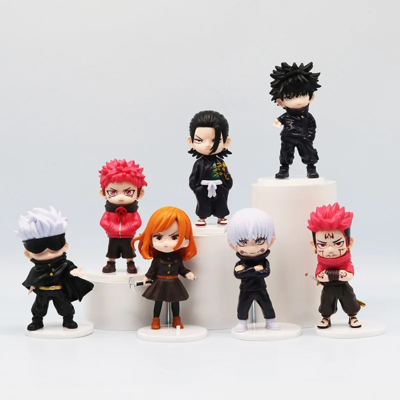 呪術廻戦 虎杖悠仁伏黒恵 Q バージョンフィギュアクリエイティブ高価値漫画像デスクトップ装飾男の子のためのギフト