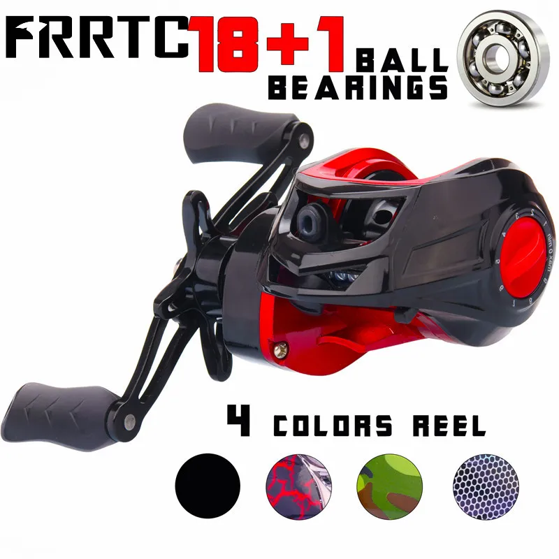 

Baitcasting Reel 18+1 Ball Bearings Fishing Reels Max 22lb Magnetic Brake Baitcaster Fishing Reel for Bass Cod Salmon Fishing