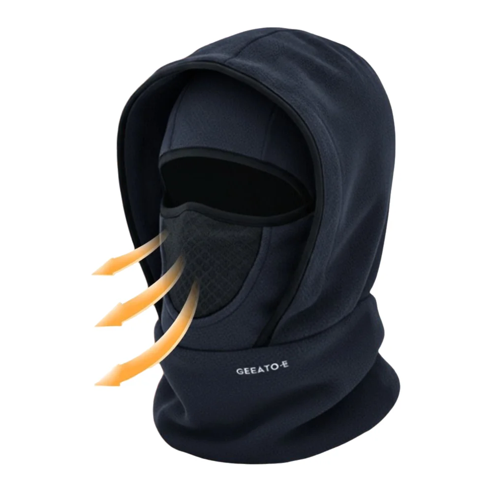 Waterdichte polar fleece bivakmuts hoed thermisch fietsen skiën nekwarmer met capuchon voor koud weer gezicht nekwarmer muts