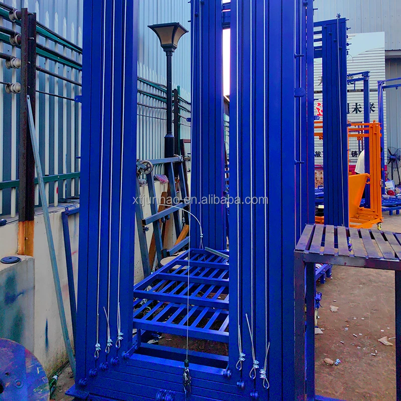 JUNHAO Electric Suspended Scaffolding Platform with High Load Capacity & 15M Lifting Height for Construction Decoration