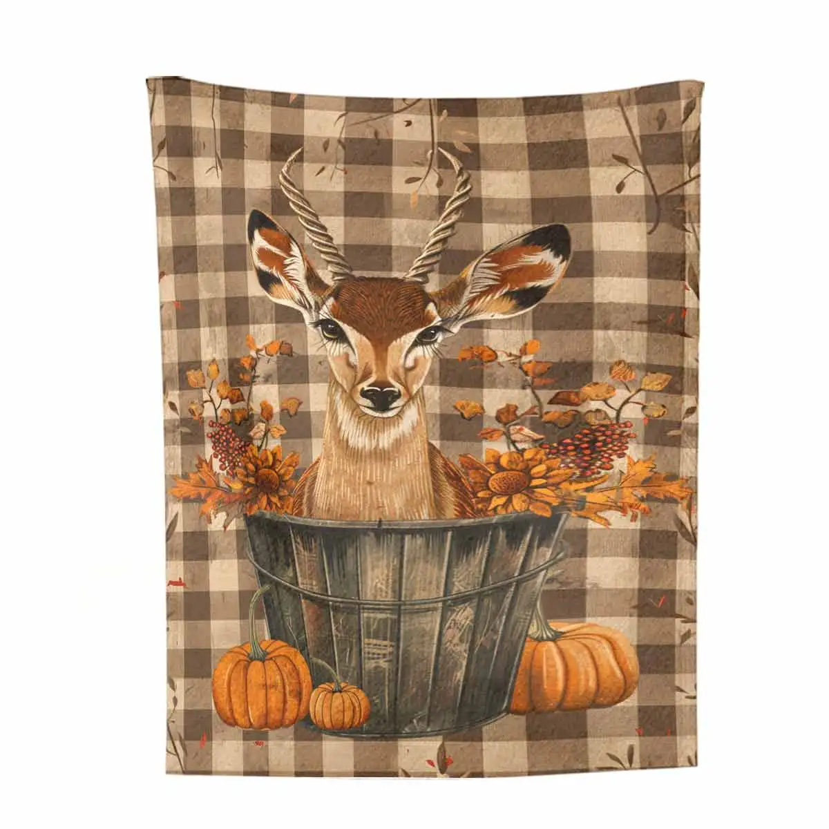 Deer Ultra-Soft Flannel Blanket - Exceptional Warmth and Cozy Comfort for Perfect Home Decor: Sofa, Bedroom