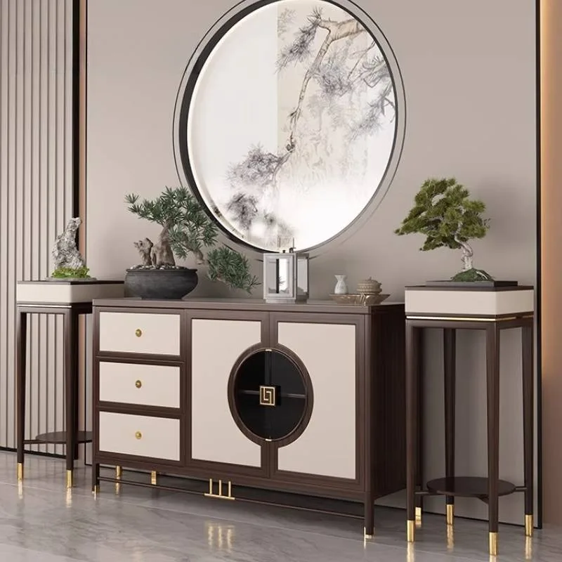 عرض غرفة النوم خزائن غرفة المعيشة خزائن عتيقة ريفية صالون خزائن غرفة المعيشة طاولة تخزين أثاث فيترينا للمنزل #5