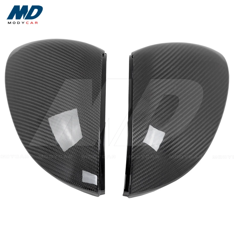 

Dry Carbon Fiber Side Mirrors With Lane Assist for 2021-2022 VW Golf 8 Mk8 Gti