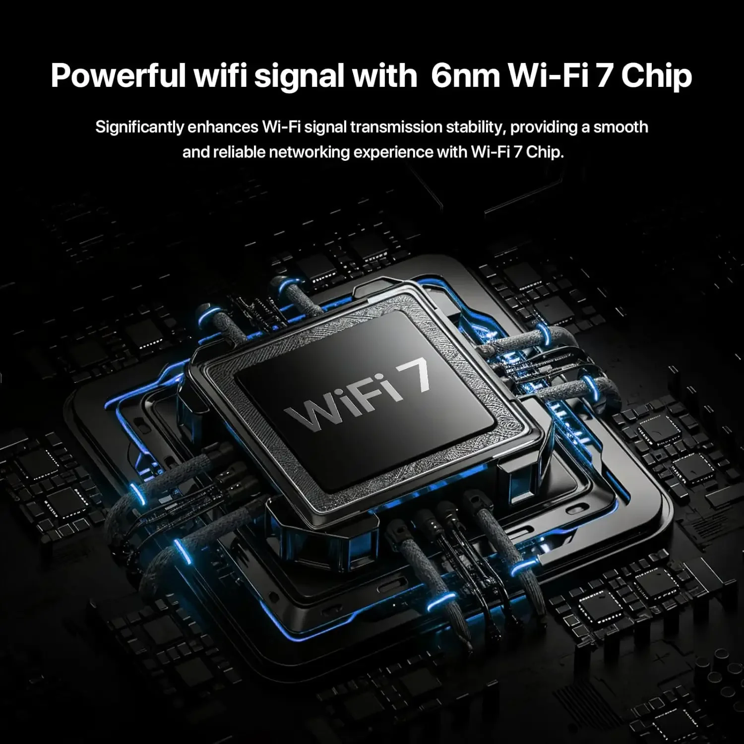جهاز توجيه BE5100 Wi-Fi 7 - جيجابت ثنائي النطاق للإنترنت اللاسلكي، منافذ 1x2.5G + 3x1G، VPN، MLO، NFC، إعداد سهل، تحكم الوالدين