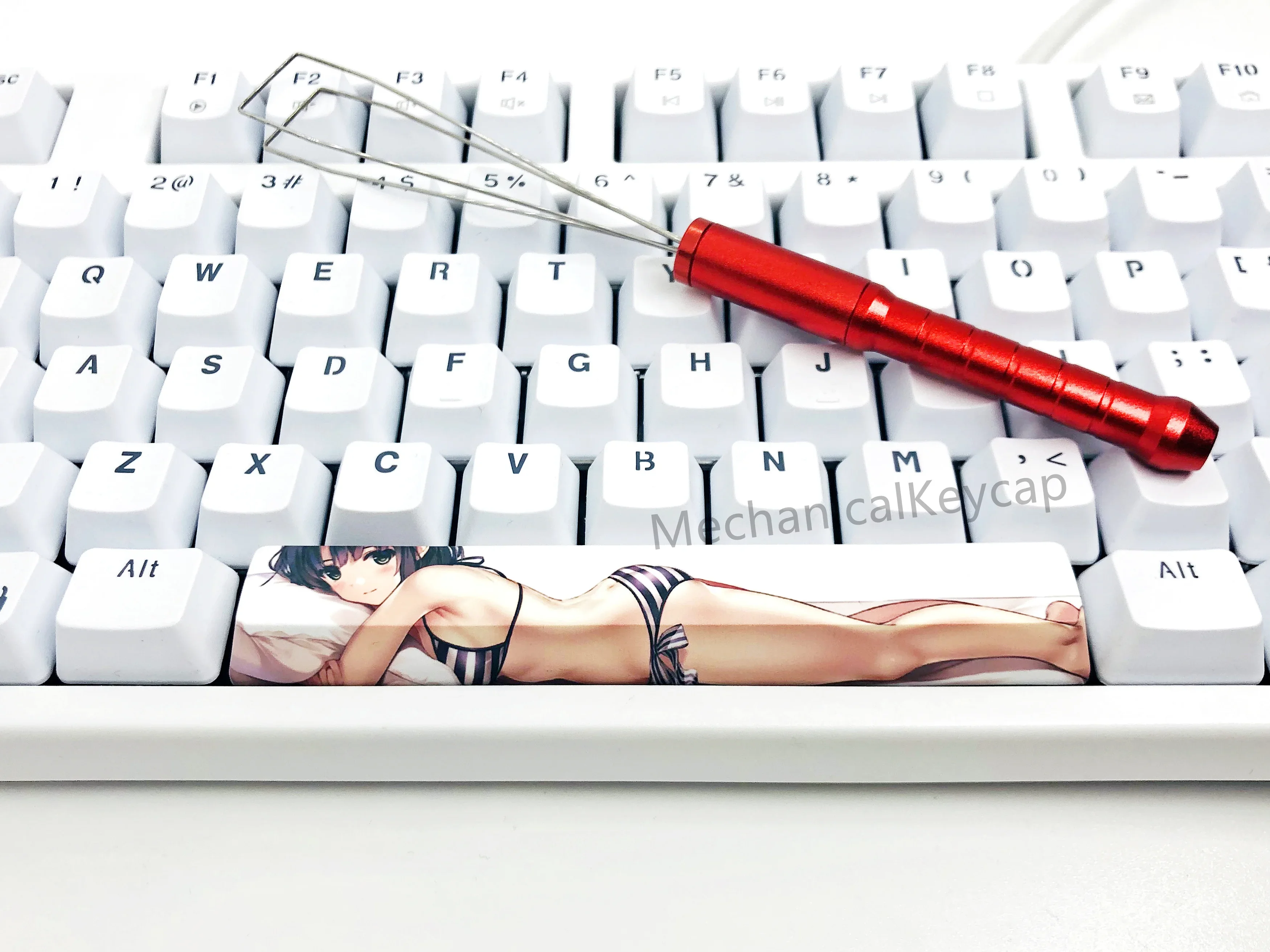 6.5x 6.25x sexy menina biquíni dye-sub barra de espaço keycap para cereja corsair mx teclado de jogos mecânicos