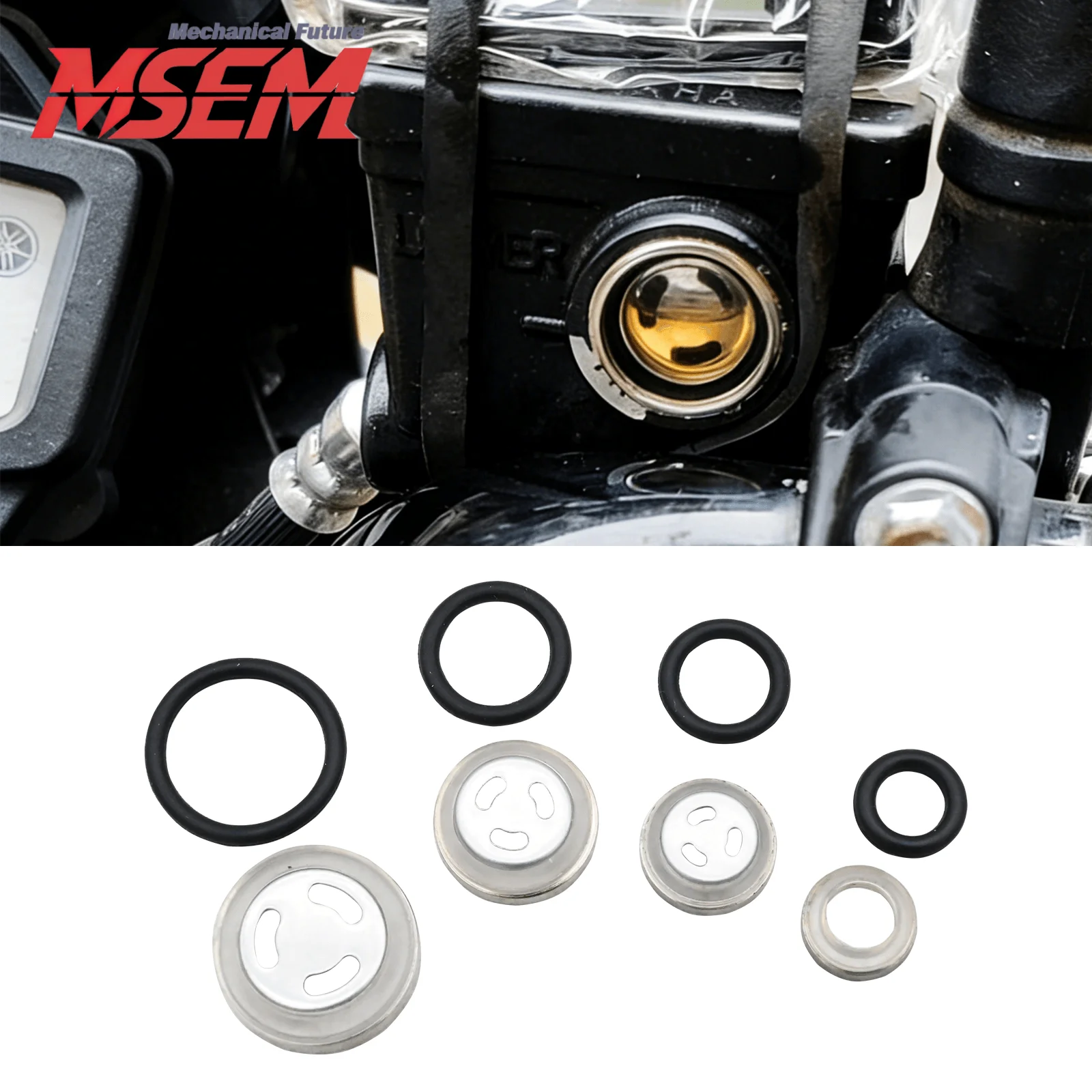 For Honda KTM Kawasaki BWM Yamaha T700 Motorcycle 10/12/14/18mm Master Cylinder Brake Pump Oil Window Mirror Sight Glass Gasket