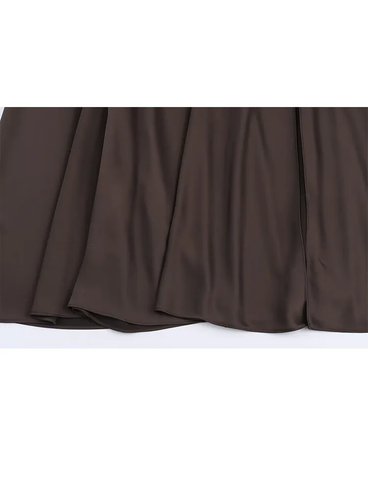 HH Women Fashion Party Evening Dress Summer Solid Zipper Long Dress Woman V-Neck Sleeveless Backless Sexy Slit hem Elegant Dress