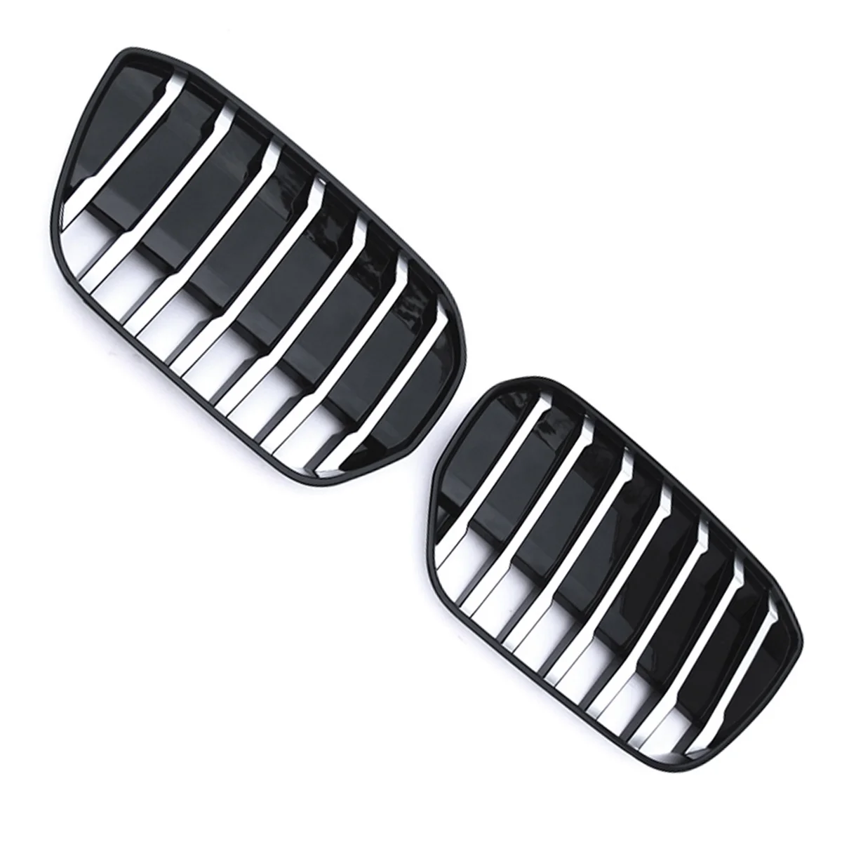 Silver Front Bumper Kidney Grill for BMW G08 IX3 2020-2023 M Style Air Intake Grille Car Racing Grilles Body Kit