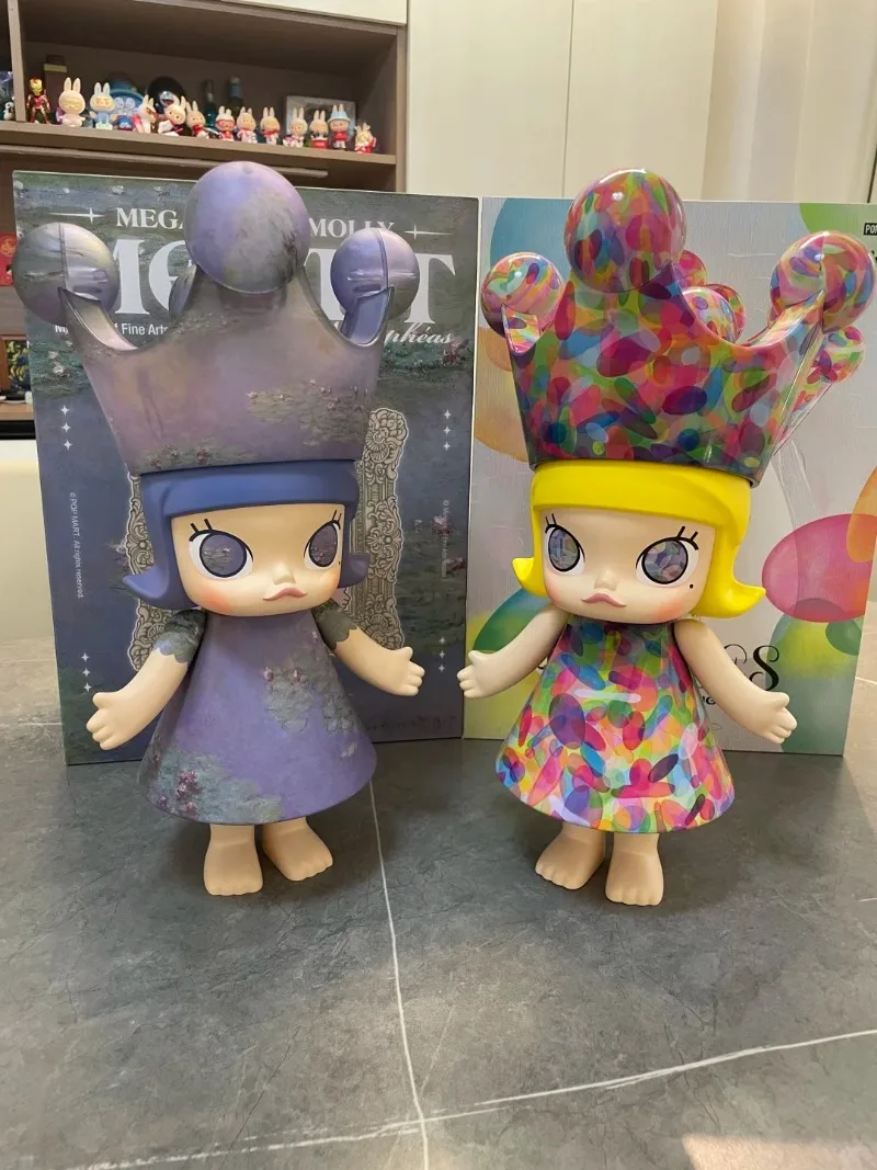 POPMART Hot Original Genuine MEGA Collection ROYAL Molly Children's Heart and Snow White 400% Figurine Blind Box Surprise Gifts