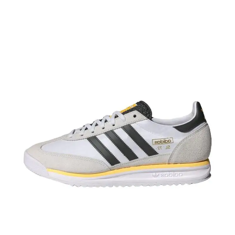 Adidas Originals SL 72 Men's and Women's Skateboarding Shoes Are Lightweight, Non Slip, Wear-resistant, Breathable, White Black