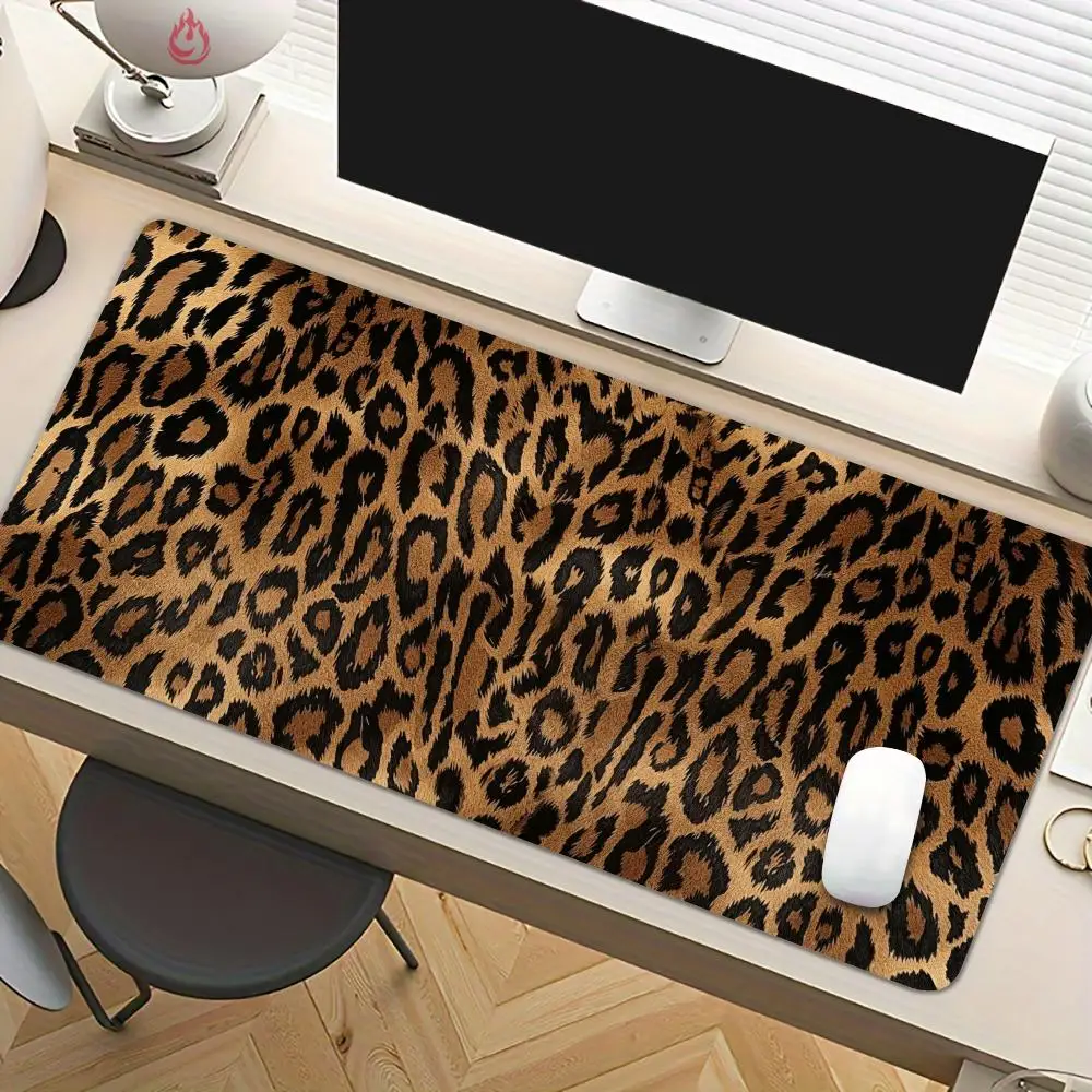 Sexy leopard print Mouse Pad Desk Mat Large Computer Office Carpet XXL Mousepad Gamer Gaming PC Accessories Keyboard Rug