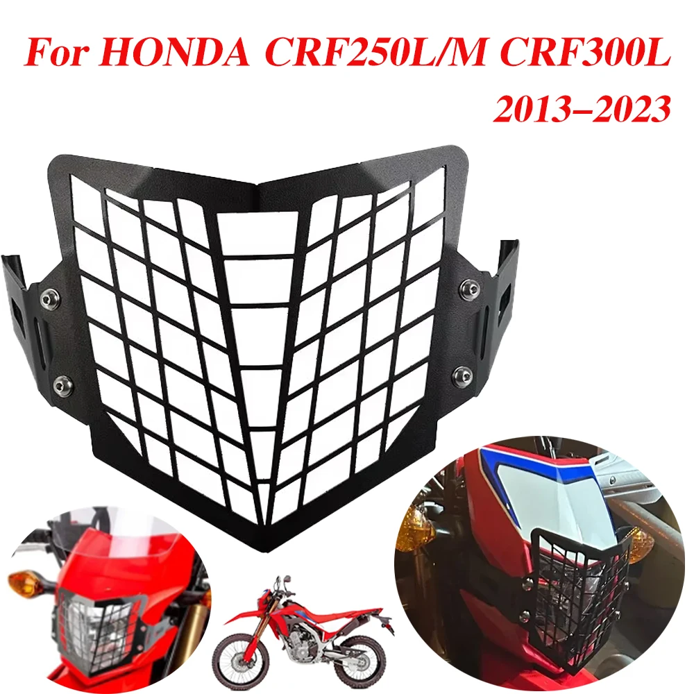 

Motorcycle Accessories Headlight Protector Guard Grill Cover Head Light Protection For HONDA CRF250L CRF250M CRF300L 2013-2023