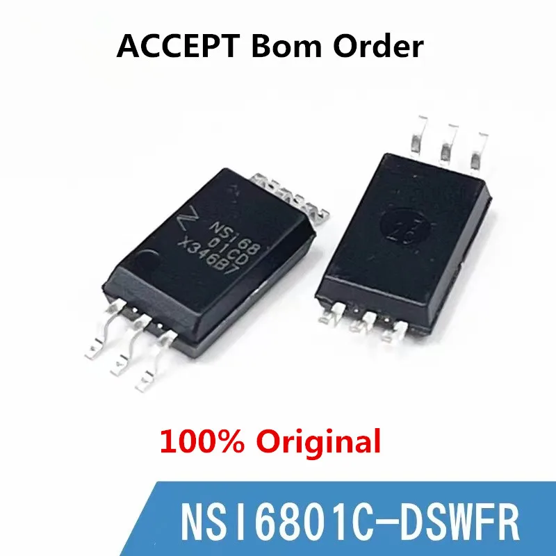 5Pcs 100% New NSI1200-DSWVR NSI1200D NSI1300D25-DSWVR NSI1300D25D SOW8 NSi6801C-DSWFR NSi6801CD SOW6 original chips ic