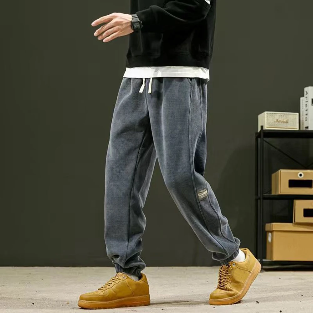 Corduroy Joggingbroek Heren Los Onzichtbaar Open Kruis Buiten Seks Exotisme Harlan Broek Verdikking Broek Herfst en Winter