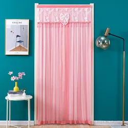 Anti-Mosquito and Insect-proof Door Curtain Lace Partition Curtain, Anti-fly, Kitchen and Bedroom Decor, Free Punch, Home Summer