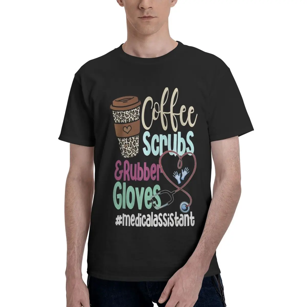 Move Coffee Scrubs Gloves #medicalassistant T-shirts Kemp Novelty Top quality Leisure Eur Size