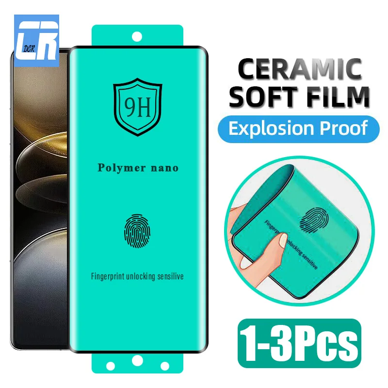 

1-3 шт. Взрывозащищенная керамическая мягкая пленка для Vivo X100 Ultra X100S X90S Защита экрана для Vivo V30e V30 V29 V27 Pro не стекло