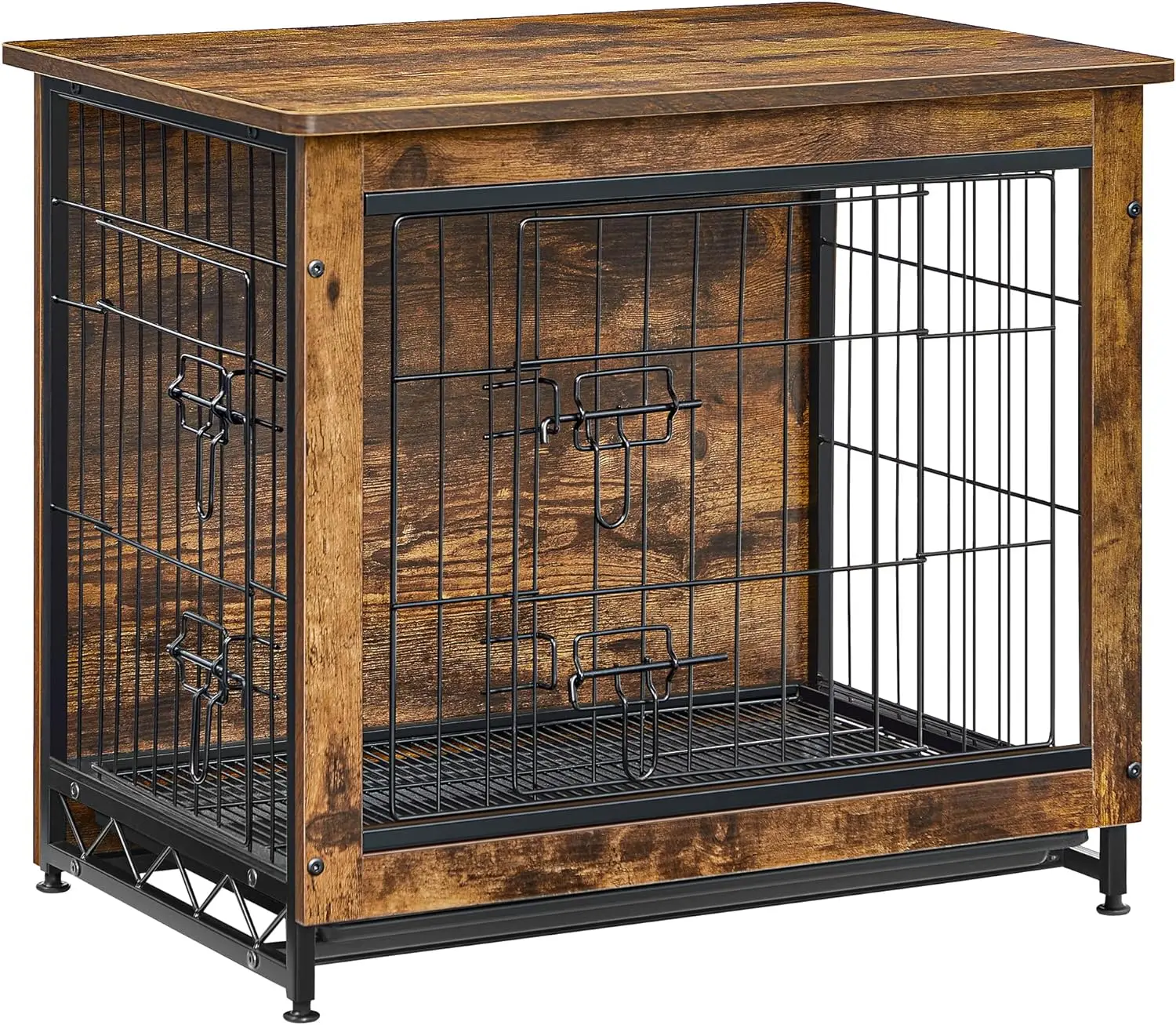 

Dog Crate Furniture, Side End Table, Modern Kennel Dogs Indoor up to 30 lb,Heavy-Duty Dog Cage with Multi-Purpose Removable Tray