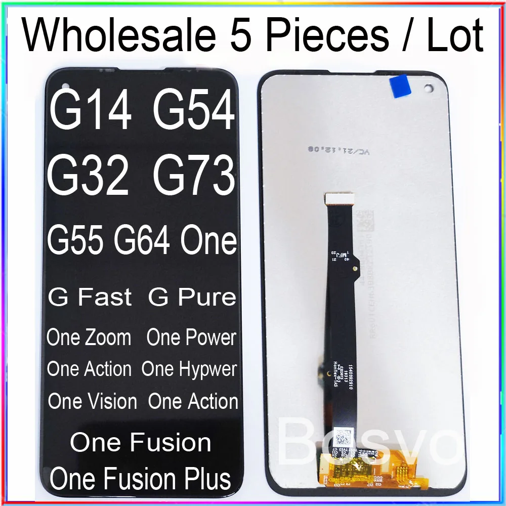 DISPLAY +TOUCH SCREEN +FRAME MOTOROLA ONE FUSION PLUS XT2067 SCHERMO NERO VETRO