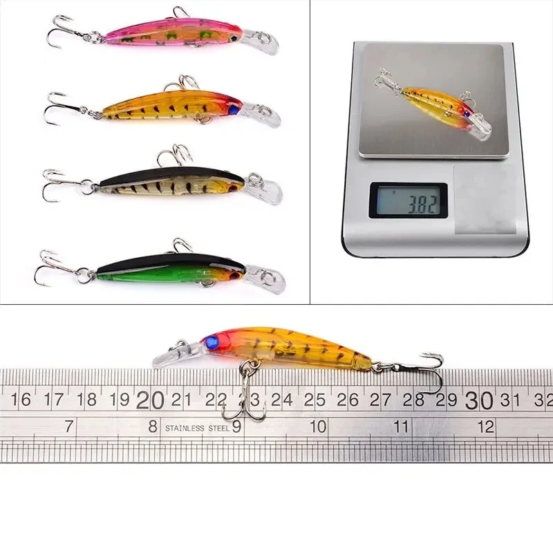 56pcs/lot Almighty Mixed Fishing Lure Bait Set With Hooks, Wobbler Crankbaits Swimbait Minnow Hard Baits, Spinners Carp Fishing