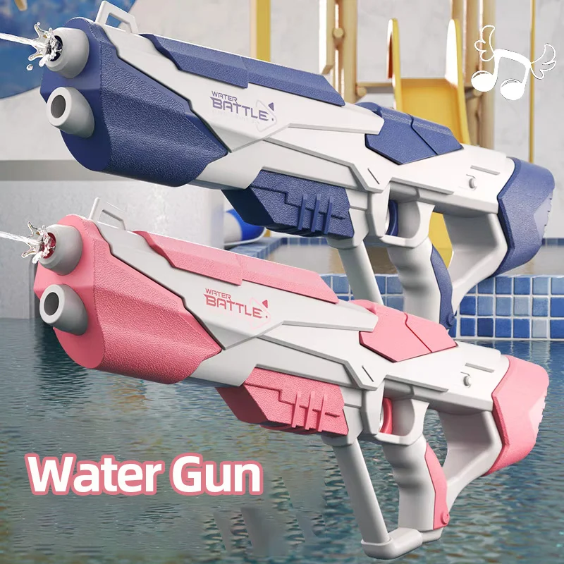 Pistola de agua eléctrica para niños, juguete con ráfagas de alta presión, carga fuerte, rociador automático de agua, pistolas de juguete