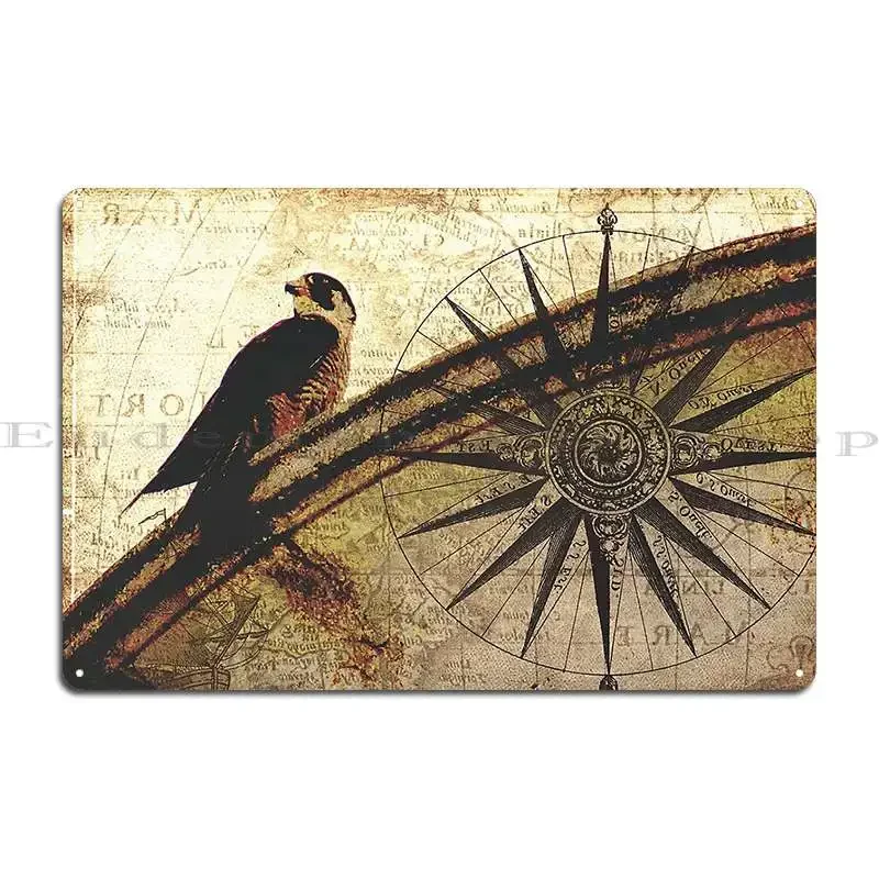 Falcon Retro Vintage Metal Plaque Poster Garage Decoration Create Create Club Tin Sign Poster