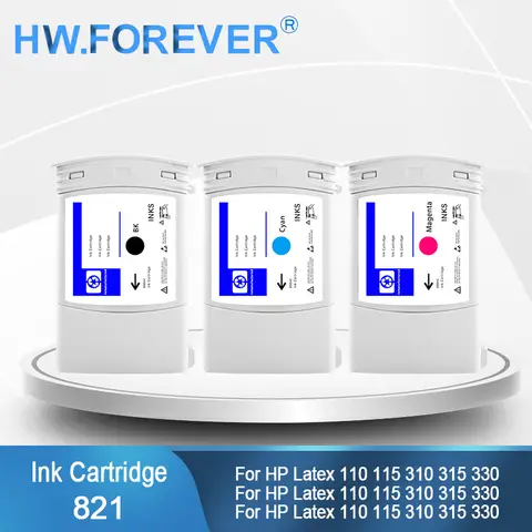 821 821A Compatible Ink Cartridge 400ML Latex Ink For For HP Latex 110 115 310 315 330 335 360 365 370 560 570 L360 Printer Ink